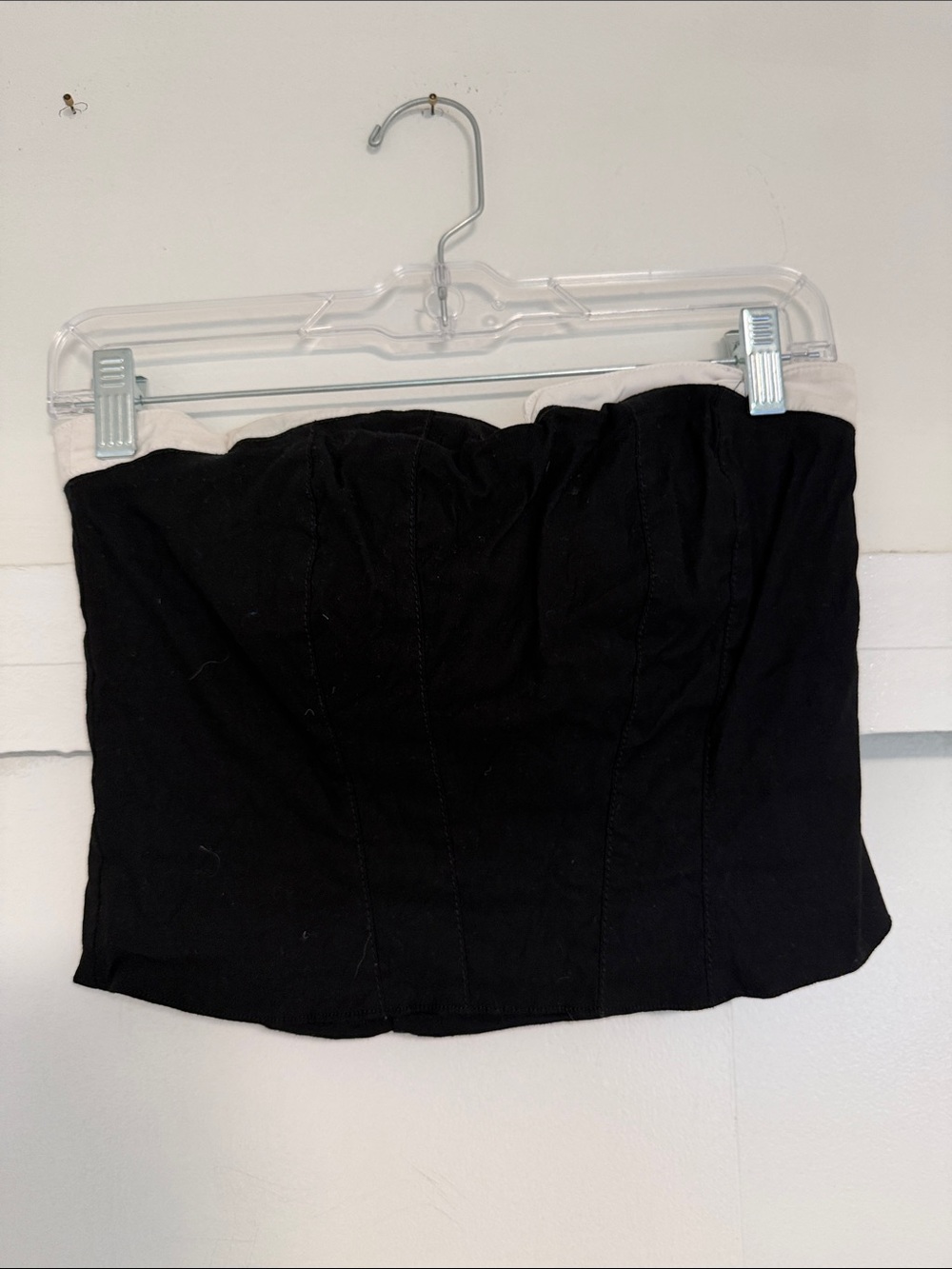 Maeve Black Strapless top